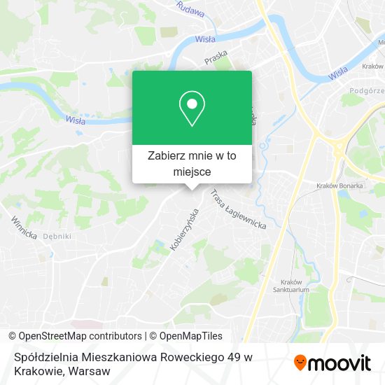 Mapa Spółdzielnia Mieszkaniowa Roweckiego 49 w Krakowie