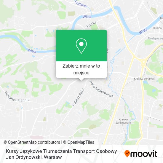 Mapa Kursy Językowe Tłumaczenia Transport Osobowy Jan Ordynowski