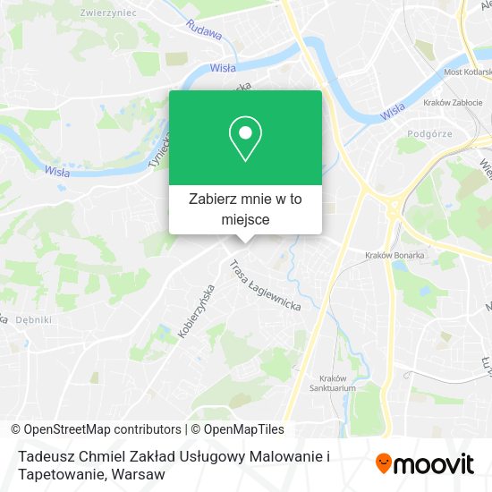 Mapa Tadeusz Chmiel Zakład Usługowy Malowanie i Tapetowanie