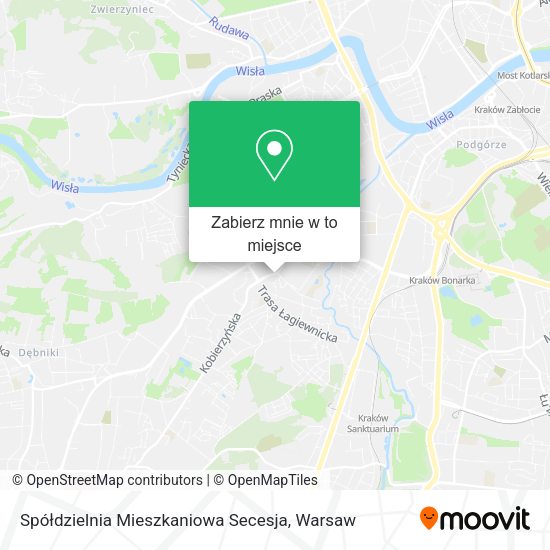 Mapa Spółdzielnia Mieszkaniowa Secesja