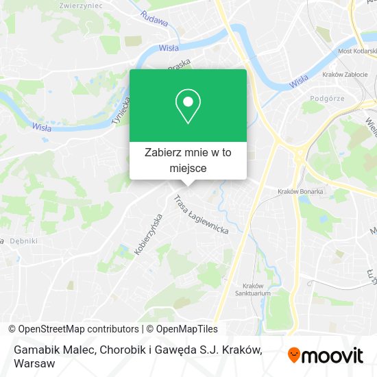 Mapa Gamabik Malec, Chorobik i Gawęda S.J. Kraków