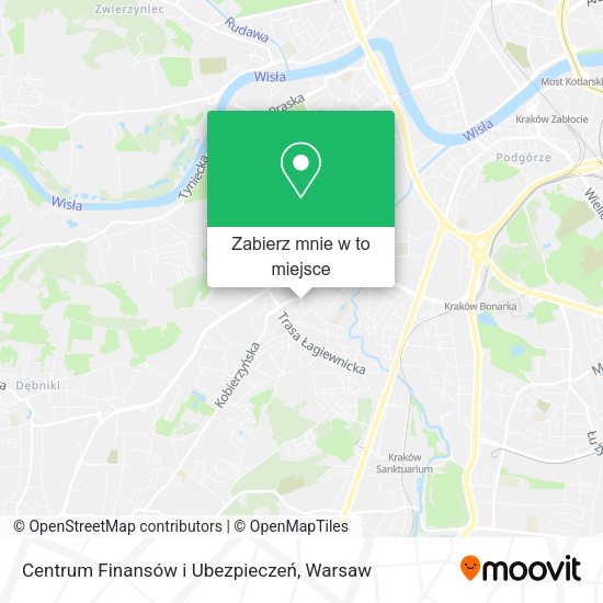 Mapa Centrum Finansów i Ubezpieczeń