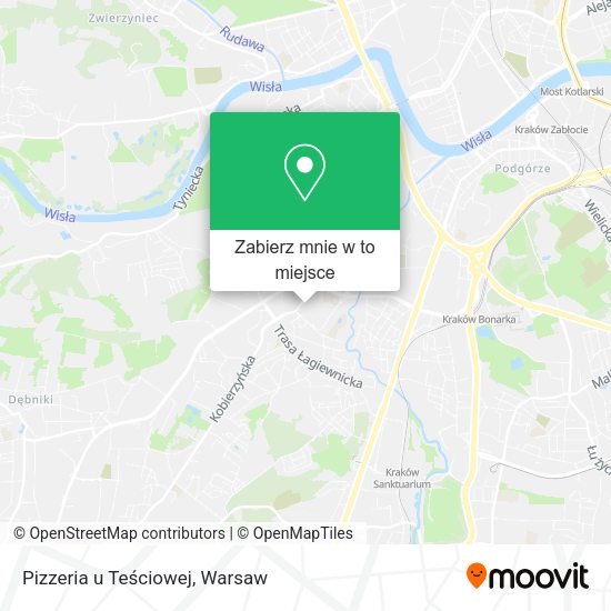 Mapa Pizzeria u Teściowej