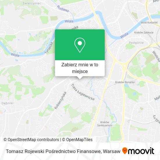 Mapa Tomasz Rojewski Pośrednictwo Finansowe