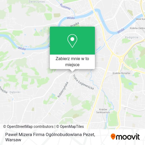 Mapa Paweł Mizera Firma Ogólnobudowlana Pezet