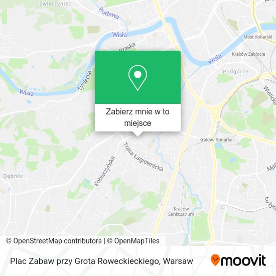 Mapa Plac Zabaw przy Grota Roweckieckiego