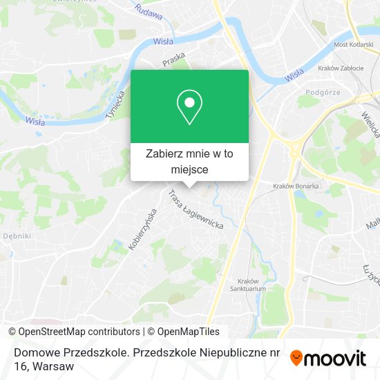 Mapa Domowe Przedszkole. Przedszkole Niepubliczne nr 16