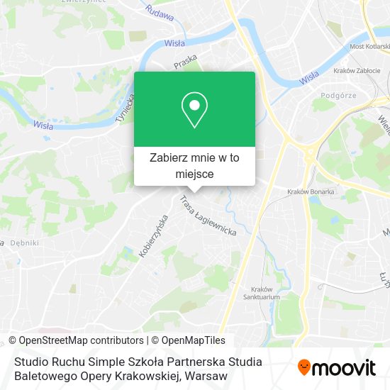 Mapa Studio Ruchu Simple Szkoła Partnerska Studia Baletowego Opery Krakowskiej