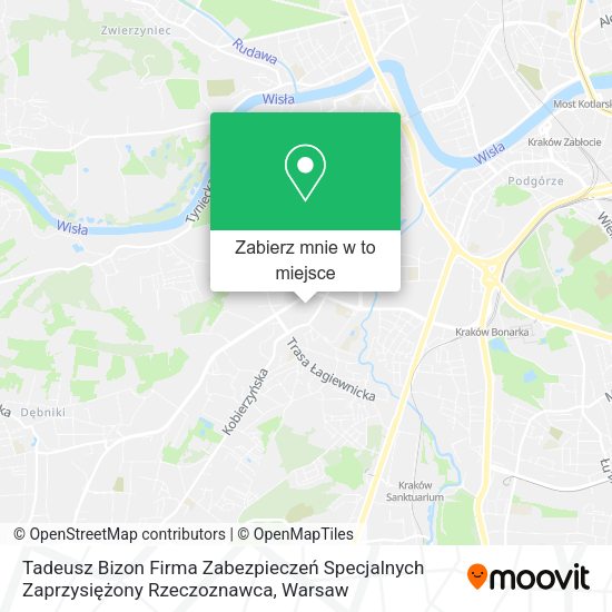 Mapa Tadeusz Bizon Firma Zabezpieczeń Specjalnych Zaprzysiężony Rzeczoznawca