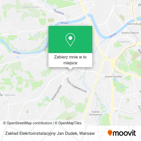 Mapa Zakład Elekrtoinstalacyjny Jan Dudek