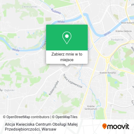 Mapa Alicja Kwieciska Centrum Obsługi Małej Przedsiębiorczości