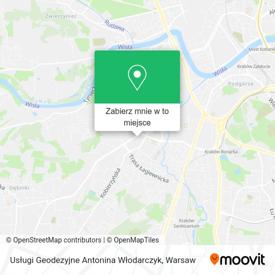 Mapa Usługi Geodezyjne Antonina Włodarczyk