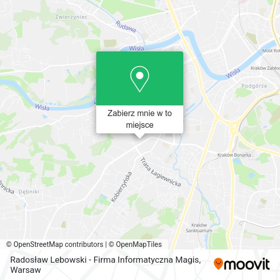 Mapa Radosław Lebowski - Firma Informatyczna Magis