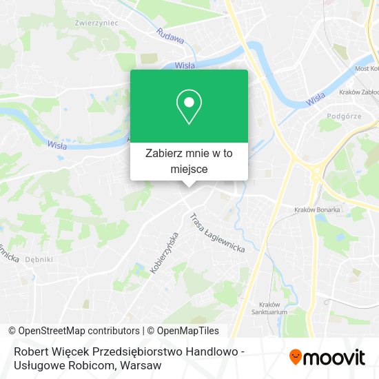 Mapa Robert Więcek Przedsiębiorstwo Handlowo - Usługowe Robicom