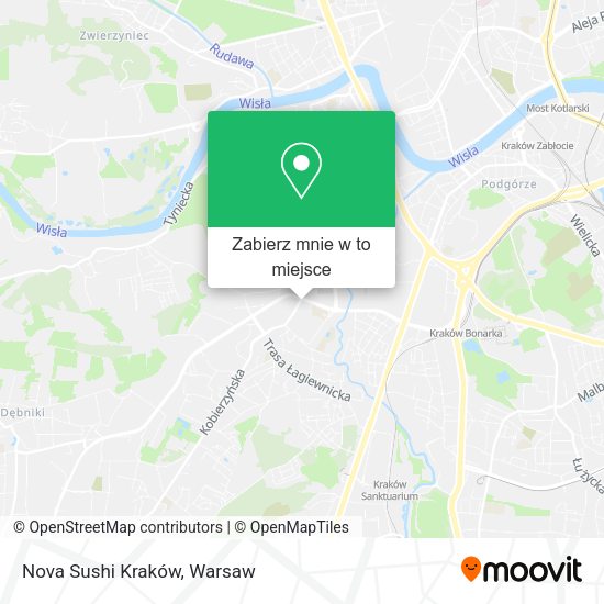 Mapa Nova Sushi Kraków