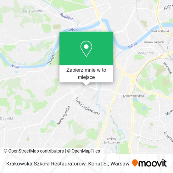 Mapa Krakowska Szkoła Restauratorów. Kohut S.