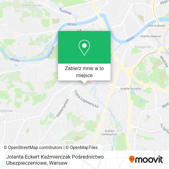 Mapa Jolanta Eckert Kaźmierczak Pośrednictwo Ubezpieczeniowe