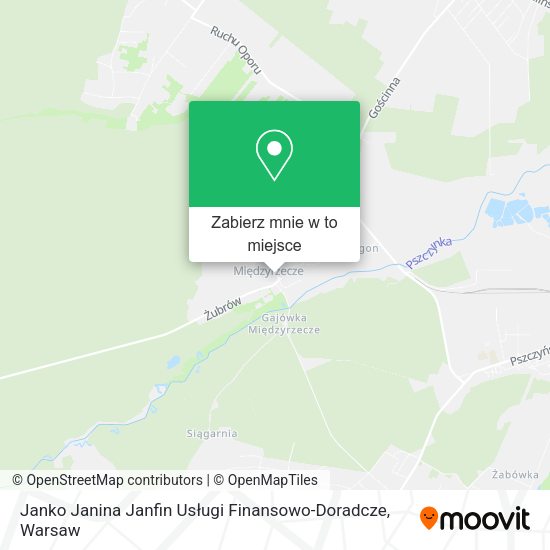 Mapa Janko Janina Janfin Usługi Finansowo-Doradcze