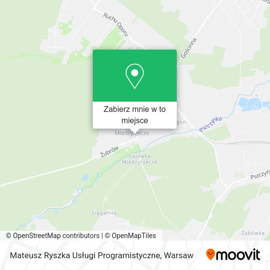 Mapa Mateusz Ryszka Usługi Programistyczne