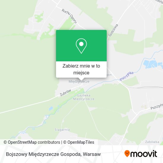 Mapa Bojszowy Międzyrzecze Gospoda