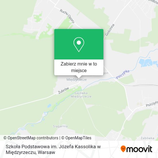 Mapa Szkoła Podstawowa im. Józefa Kassolika w Międzyrzeczu