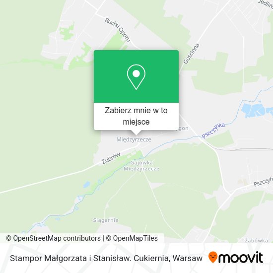 Mapa Stampor Małgorzata i Stanisław. Cukiernia