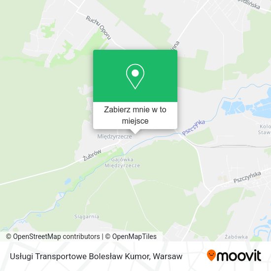 Mapa Usługi Transportowe Bolesław Kumor