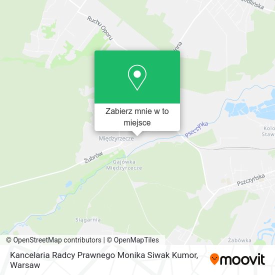 Mapa Kancelaria Radcy Prawnego Monika Siwak Kumor