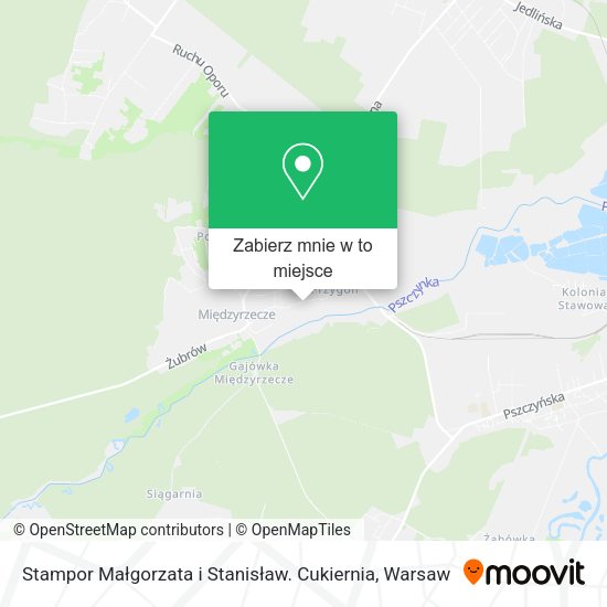 Mapa Stampor Małgorzata i Stanisław. Cukiernia