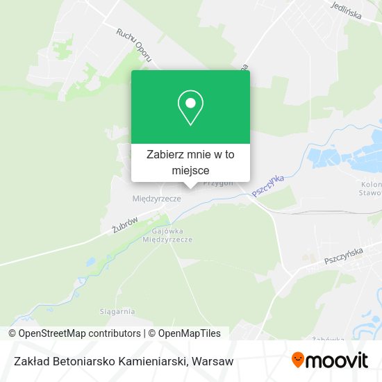 Mapa Zakład Betoniarsko Kamieniarski