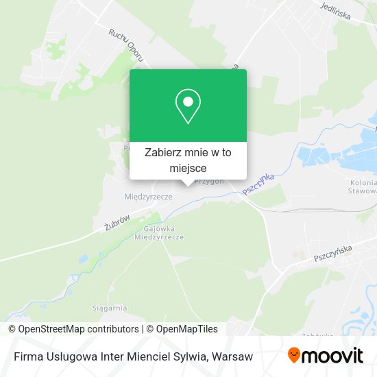 Mapa Firma Uslugowa Inter Mienciel Sylwia