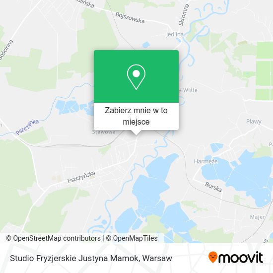 Mapa Studio Fryzjerskie Justyna Mamok