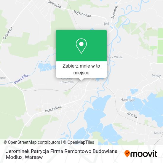 Mapa Jerominek Patrycja Firma Remontowo Budowlana Modlux