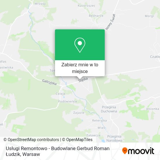 Mapa Usługi Remontowo - Budowlane Gerbud Roman Łudzik