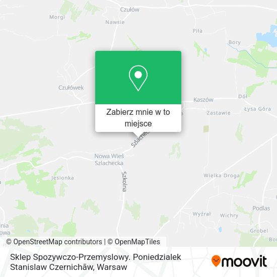 Mapa Sklep Spozywczo-Przemyslowy. Poniedzialek Stanislaw Czernichãw