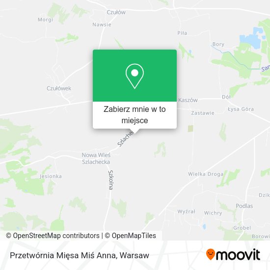 Mapa Przetwórnia Mięsa Miś Anna