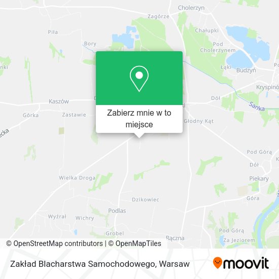 Mapa Zakład Blacharstwa Samochodowego