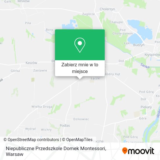 Mapa Niepubliczne Przedszkole Domek Montessori