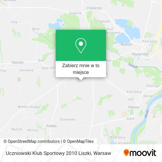 Mapa Uczniowski Klub Sportowy 2010 Liszki