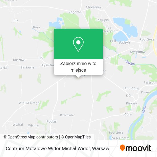 Mapa Centrum Metalowe Widor Michał Widor