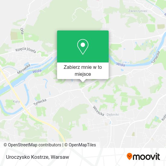 Mapa Uroczysko Kostrze