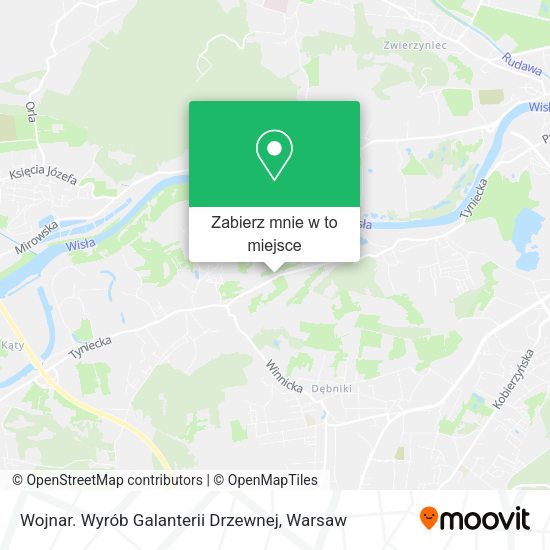 Mapa Wojnar. Wyrób Galanterii Drzewnej