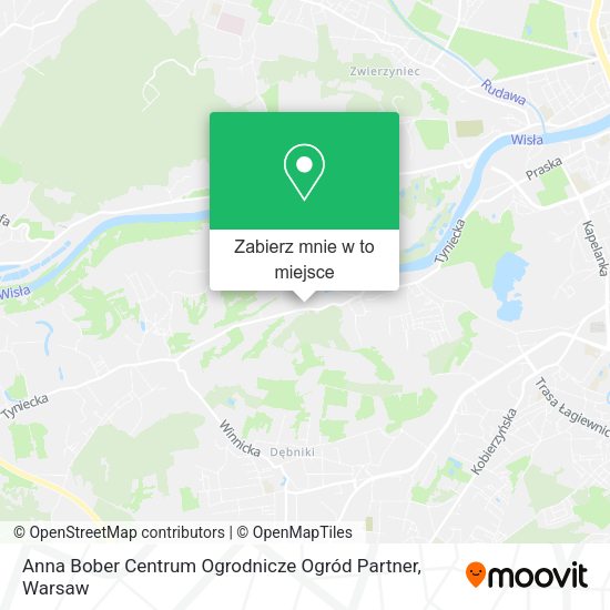 Mapa Anna Bober Centrum Ogrodnicze Ogród Partner