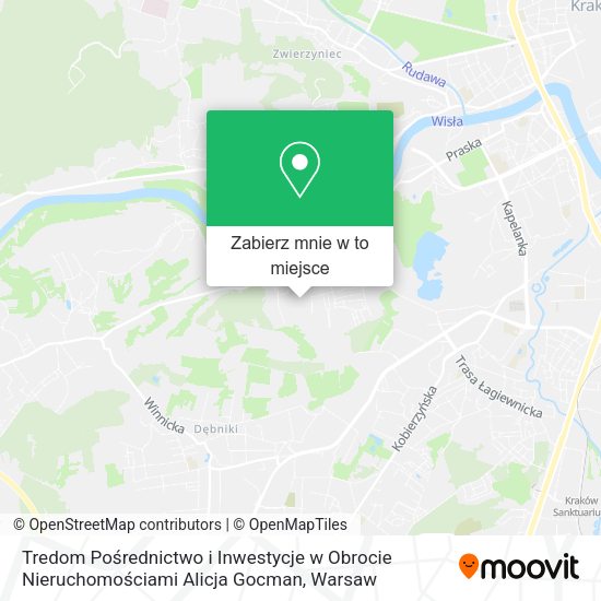 Mapa Tredom Pośrednictwo i Inwestycje w Obrocie Nieruchomościami Alicja Gocman