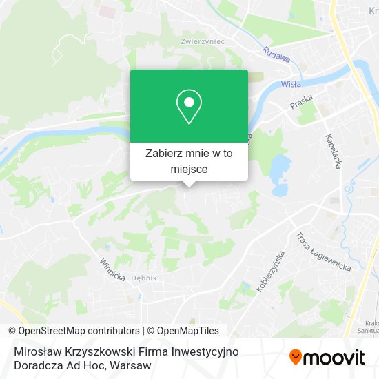 Mapa Mirosław Krzyszkowski Firma Inwestycyjno Doradcza Ad Hoc