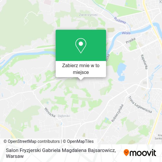 Mapa Salon Fryzjerski Gabriela Magdalena Bajsarowicz