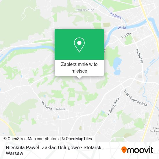 Mapa Nieckula Paweł. Zakład Usługowo - Stolarski