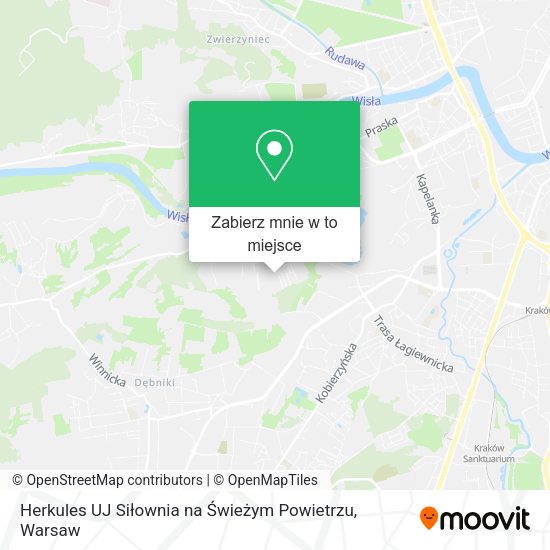 Mapa Herkules UJ Siłownia na Świeżym Powietrzu