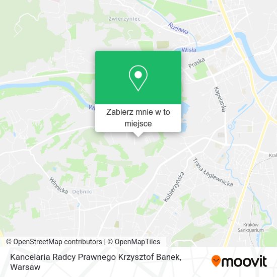 Mapa Kancelaria Radcy Prawnego Krzysztof Banek