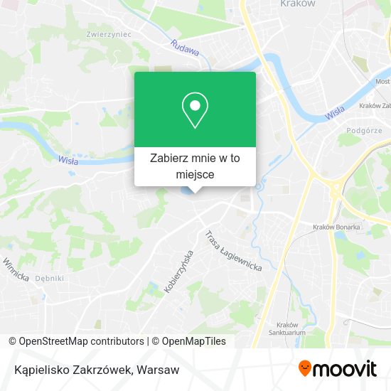 Mapa Kąpielisko Zakrzówek